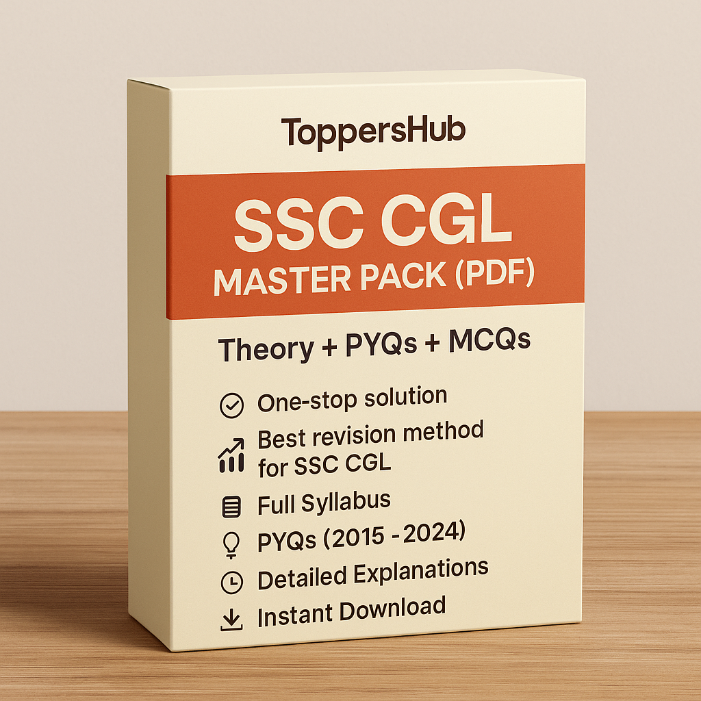 SSC CGL Complete Revision PDF – Theory, PYQs, MCQs & Practice