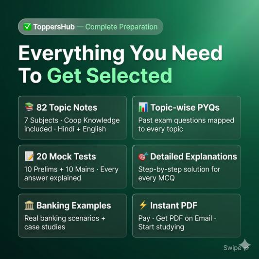 UP Cooperative Bank 2026 — Complete Study Material